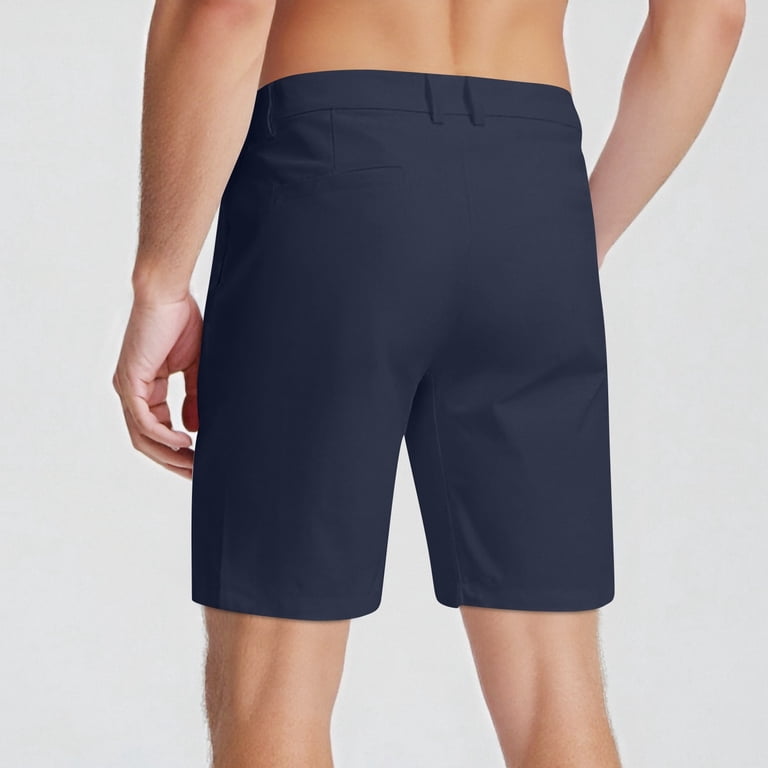 athletic dress shorts men Golf Shorts Men Regular fit Stretch Quick Dry Work Dress Shorts Casual  Summer Lightweight Athletic Short with Pockets,S