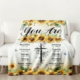 thumbnail image 6 of Inspirational Christian Throw Blanket for Women Soft Flannel Tear-Resistant All-Season Comfort with Vintage Print Design, 6 of 7