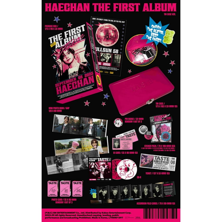 HAECHAN - [TASTE] 1st Album TIN CASE Version - Walmart.com