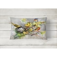 thumbnail image 2 of Carolines Treasures JMK1024PW1216 Spring Birds Canvas Fabric Decorative Pillow  12H x16W multicolor, 2 of 3