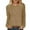 Brown, variant on Posijego Womens Corduroy Long Sleeve Shirts Spring Casual T-Shirts Stretch Basic Tee Tops Loose Tshirts for Women