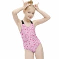 thumbnail image 4 of Hello Kitty Girls One Piece Swimsuits Hawaiian Summer Swimwear Beach Bathing Suit Outfits, 4 of 7