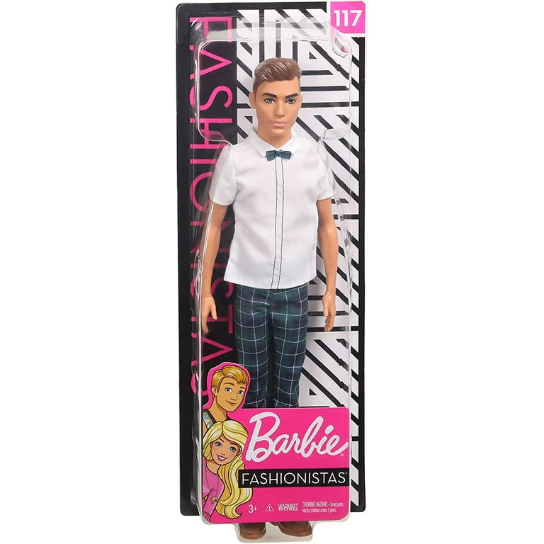 Barbie Ken Fashionistas Doll, Slim Body Type Wearing Bow Tie 