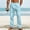 A01_Light Blue, variant on Cotton Wide Leg Sweatpant for Mens Athletic-Fit Ultra Soft Textured Pants Drawstring Elastic Waist Baggy Relaxed Fit Sweatpant Beach Gym Workout Running Casual Trousers with Pockets
