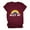 Wine womens tops summer, variant on USSUMA Womens Summer Tops and Blouses Trendy Crewneck Ally Aff Rainbow Print T-Shirts for Women Dressy Casual Short Sleeve Classic Comfy Graphic Shirt Tunics Plus Beach