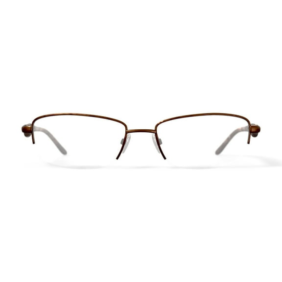 EasyClip Women's S3208 Rectangular Prescription Eyeglasses with Case, Brown