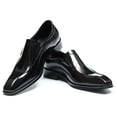 thumbnail image 5 of Santimon Men’s Loafers Slip on Dress Shoes Classic Wedding Business Shoes Casual Loafers Black US 6.5, 5 of 8
