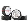 thumbnail image 4 of fastboy WLtoys 144001 124018 124019 RC Car Rubber Tire Set Racing Performance White 1Set, 4 of 5
