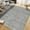 Grey, variant on Runner 2'x6' Boho Textured Design for Living Room Non Slip Low-Pile Soft Tribal Print Bedroom Stain Resistant Playroom Carpet Office Black