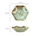 thumbnail image 5 of 2PCS Lotus Leaf Shape Ring Holder Dish, Small Key Bowl, Ceramic Trinket Tray Jewelry Dish Organizing, 5 of 7