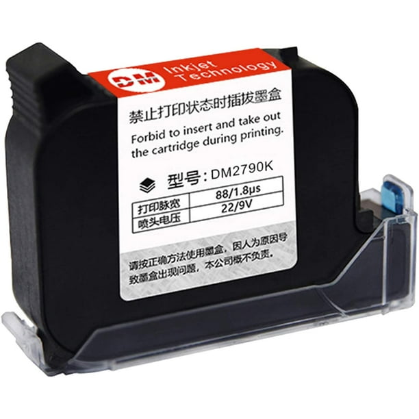 Ink Cartridge Replacement QuickDrying 45ml for MX3 Handheld Inkjet Printer Black Ink Cartridge Replacement