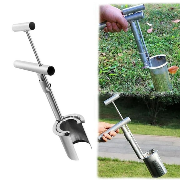 Gardening Bulb Transplanter,Durable Adjustable Planter for Digging Holes,QZS Portable Planter Tool for Sod Plugger,Digging,Soil Sampler,1Pack