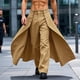 thumbnail image 1 of Ceisia Men's Gift Casual Fashion Solid Color Pocket Button High Waist Splice Trendy Versatile Straight Leg Pants, 1 of 8