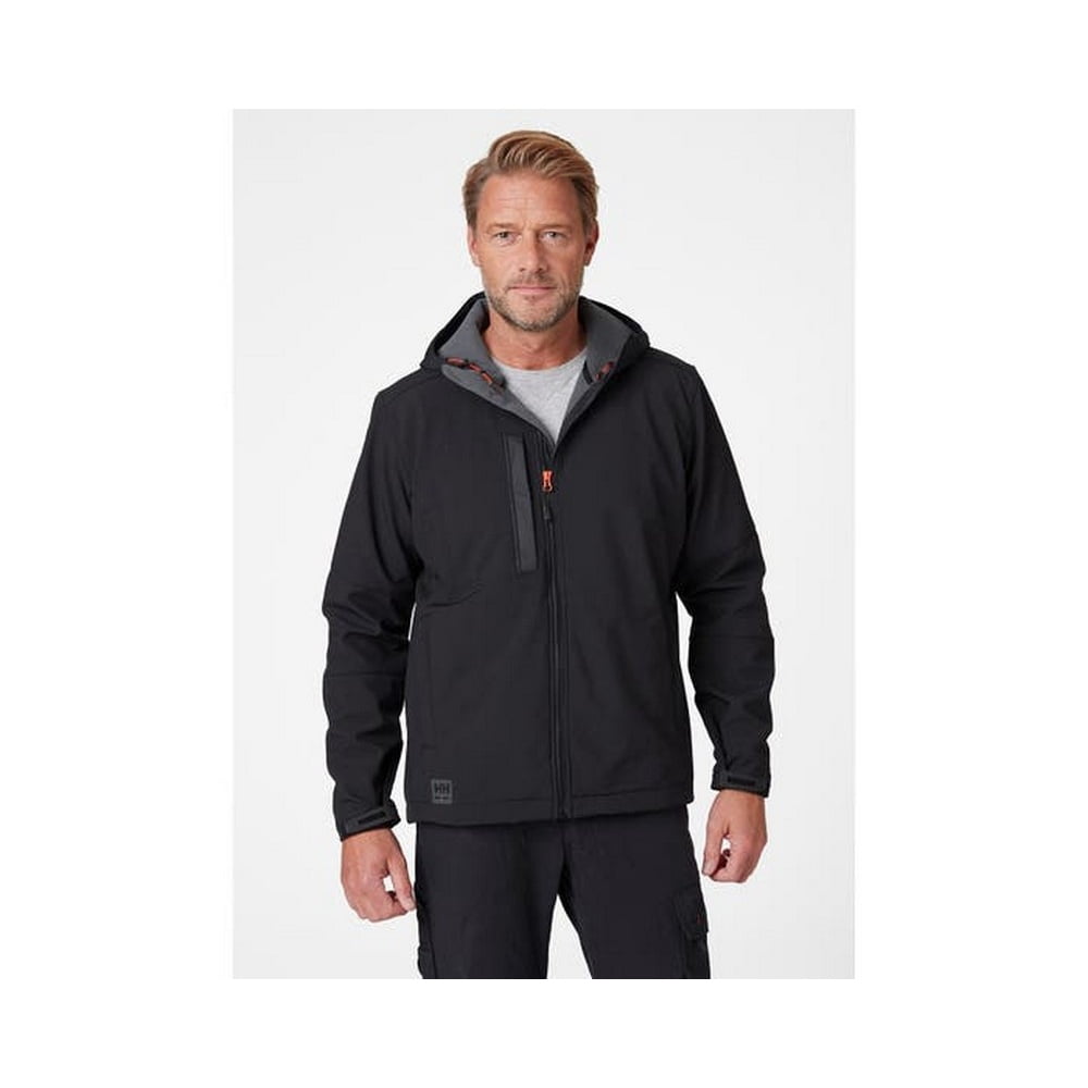 hooded soft shell jacket