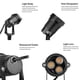 thumbnail image 4 of Monstrate 3 * 3W LED Césped Jardín Luz de inundación Patio Patio Camino Proyector Lámpara Impermeable Blanco frío AC 85-265V Iluminación y accesorios cálido Monstrate HA024770-02, 4 of 6