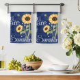 thumbnail image 3 of You Are My Sunshine Kitchen Towels Set of 3, Yellow Sunflowers Cute Bees Heart Blue Absorbent Dish Towels for Kitchen, Microfiber Hand Towel, Quick Drying Tea Towel for Cleaning Decorative Dishcloths, 3 of 7