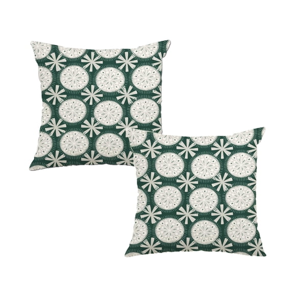 Juego de 2 fundas de almohada Jartinle, impermeables, estilo bohemio para invierno, 18 x 18 pulgadas