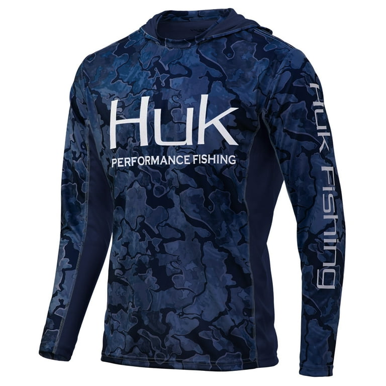 Huk Men's Icon X Camo PEI Large Long Sleeve Fishing Hoodie Shirt