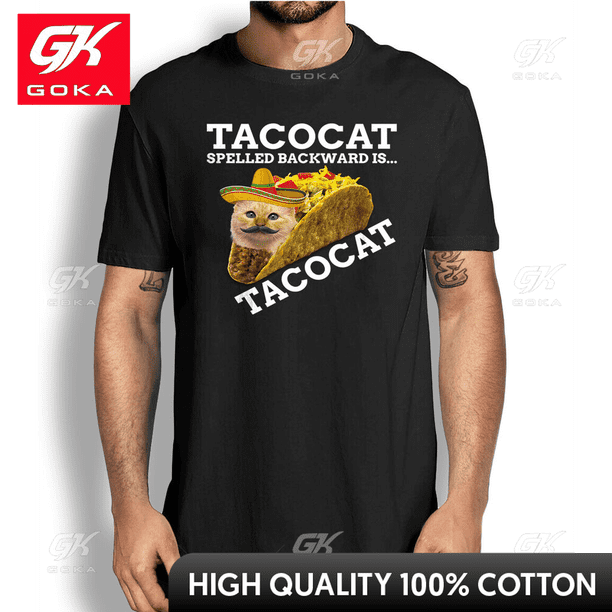 Camisetas con estampado de gato Taco ropa para hombre novedad en camisetas y camisetas de algodón Camiseta estampada para mujer ropa Y2K camiseta divertida bonita