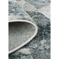 thumbnail image 5 of 5' X 8' Green And Ivory Patchwork Distressed Stain Resistant Area Rug, 5 of 10
