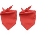 thumbnail image 1 of LAICAIW 2 Pack Bandana Uni pour Chien Foulard en Coton Réversible Rouge pour Grands Chiens, 1 of 4