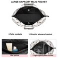 thumbnail image 3 of White Highland Cow Flower Pattern Travel Tote Bags for Women Carry On,Large Weekender Bags for Women Travel,Multi Functional Duffle Bag for Work,Shopping,Sports, 3 of 5