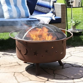 Big Horn Srfp9624 Ranch Fire Pit With Deep Bowl 24 Inch Walmart Com Walmart Com