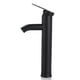 thumbnail image 1 of Grifo negro mate, grifo mezclador para lavabo de baño de cobre, grifo de lavabo de agua fría y caliente mate, diseño elegante y retro, grifo de palanca de un solo orificio, lavabo duradero, 1 of 5