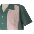 thumbnail image 2 of Vintage Style Contrast Color men Bowling Shirts, 2 of 4