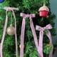 thumbnail image 3 of Cinta de terciopelo navideña para envolver adornos de árbol de Navidad, 1 pulgada de ancho, 10 yardas en total, tejido fino para invitaciones de boda, 3 of 5