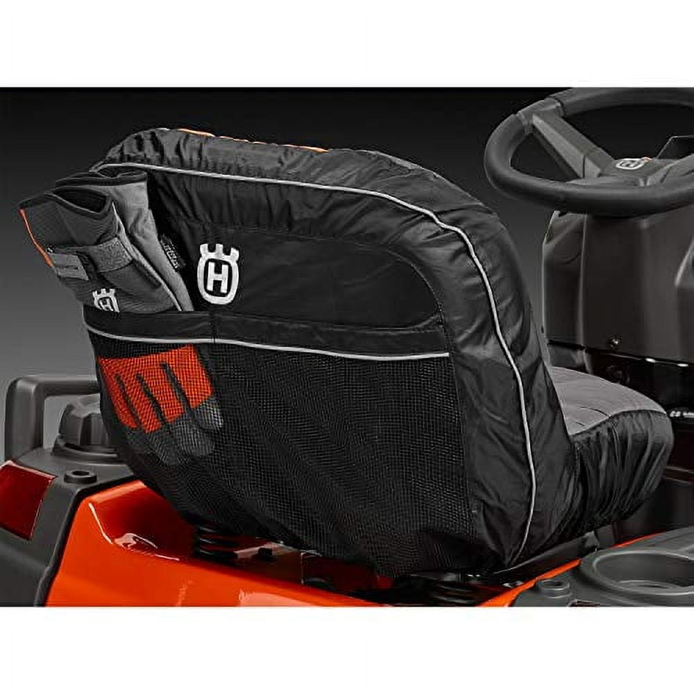 Husqvarna Tractor Seat Cover Riding Mower Accessories, Orange/Gray