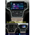 thumbnail image 4 of Android 13 Car Stereo Radio for Jeep Grand Cherokee 2014-2022, 10" Car Multifunctional Player Support Carplay Android Auto GPS Navigation WIFI Bluetooth Rear Camera 2GB RAM + 32GB ROM, Black, 4 of 12