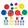 KidKraft 27-pc Primary Colored Cookware Set, Plastic Dishes & Utensils for Play Kitchens