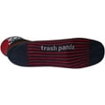 thumbnail image 2 of SockGuy Classic Busted Socks - 3 inch, Black/Red Stripe, Large/X-Large, 2 of 3