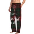 thumbnail image 5 of Cauagu Wonderful Time Christmas Mens Pajama Pants Sleep & Lounge Pants,PJ Bottoms with Pockets-Medium, 5 of 7