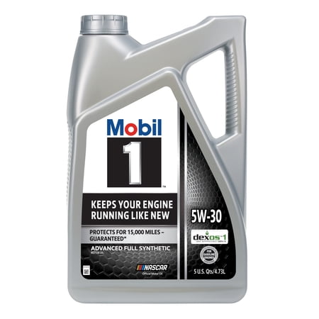 Mobil 1 Advanced Full Synthetic Motor Oil 5W-30, 5 Quart