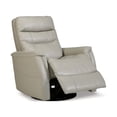 thumbnail image 2 of Benjara 42 Inch Chair, Swivel Glider Recliner, Cushioned Seat, Dove Gray Upholstery, 2 of 2