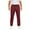 #(Wine), variant on CYiJun Pants for Men Lightweight Regular Fit Drawstring Stretch Casual Straight Leg Pants