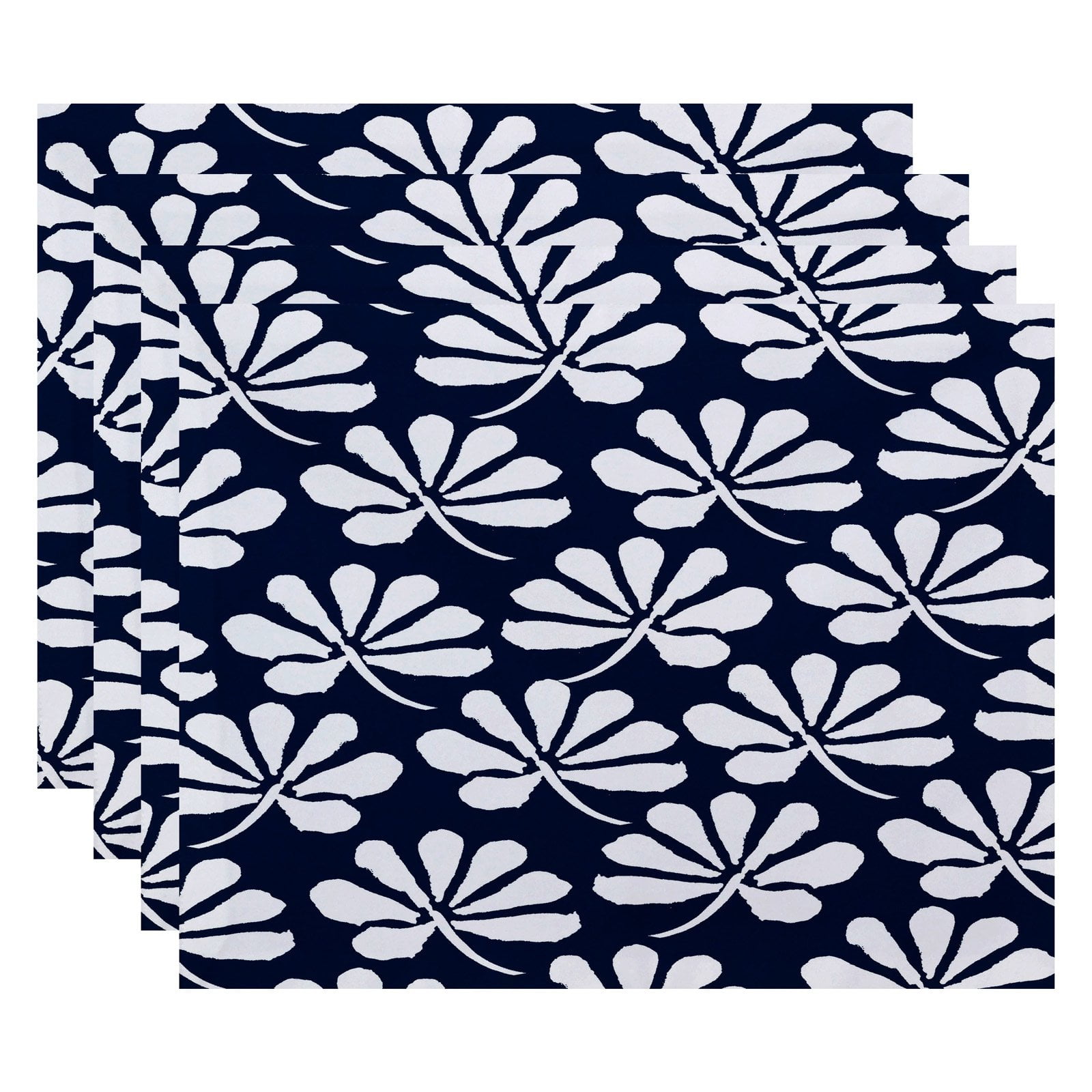 Simply Daisy 18" x 14" Ingrid Floral Print Placemat (Set of 4)