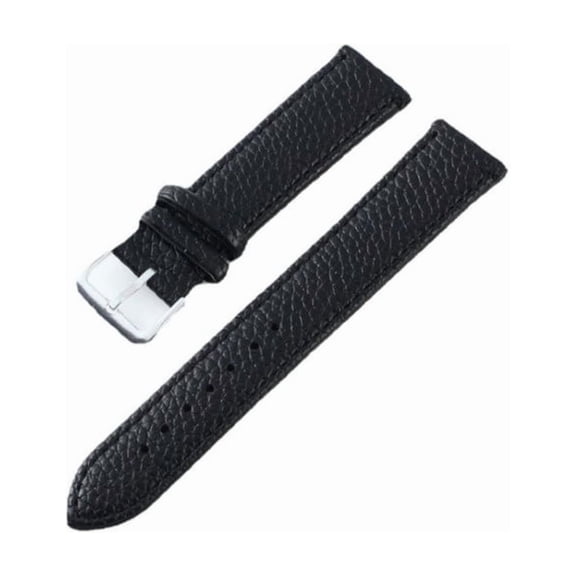 PU Soft Leather Wrist Watch Band Strap Replacement for Women&Men(Black, 12-22mm, A45)