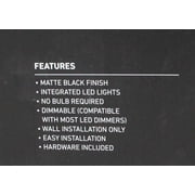 Artika Vester LED Vanity Light Matte Black