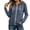 Gray, variant on Guluxicc Womens Hooded Jacket with Pockets Full Zip Drawstring Long Sleeve Solid Jackets for Everyday Fall Winter