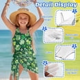 thumbnail image 6 of Xoenoiee Green Shamrock Print Girls One Piece Swimsuit with Cover Up Skirt, St. Patrick's Day Adjustable Strap Bathing Suit Tummy Control Swimwear for Kids Teens, Size 13-14 Years, 6 of 7
