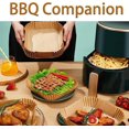 thumbnail image 2 of 100Pcs Disposable Paper Liner Non-Stick Square Parchment Paper for Air Fryer, 2 of 4