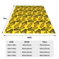 thumbnail image 3 of Fuzoiu yellow Corn Print Ultra-Soft Micro Fleece Blanket,All Seasons Flannel Throw, Lightweight Blanket for Bed, Sofa, Couch, Movie Night, Camping, and Travel-60"x50", 3 of 7