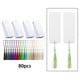 thumbnail image 5 of 80x Marcadores blancos en blanco con borlas Marcadores blancos Durable Marcador colorido Borlas Cartulina Marcadores en blanco para colgante Dibujo a, 5 of 9
