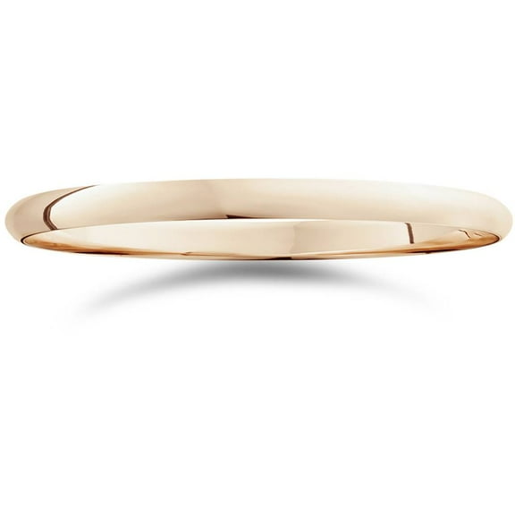 Pompeii 2mm 14K Rose Gold Comfort Fit Plain Wedding Band (,)
