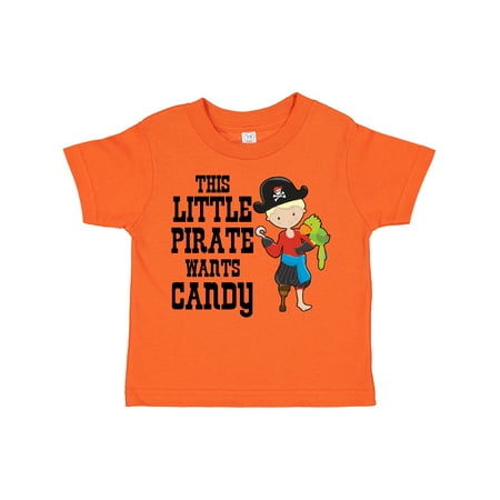 

Inktastic This Little Pirate Wants Candy Gift Toddler Boy Girl T-Shirt