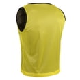 thumbnail image 3 of Athllete Reversible Pinnies Training Vest Scrimmage Practice Jersey (Golden Yellow/Black, Large), 3 of 6