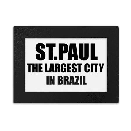 ST.Paul The Largest City In Brazil Desktop Photo Frame Ornaments Picture Art Painting